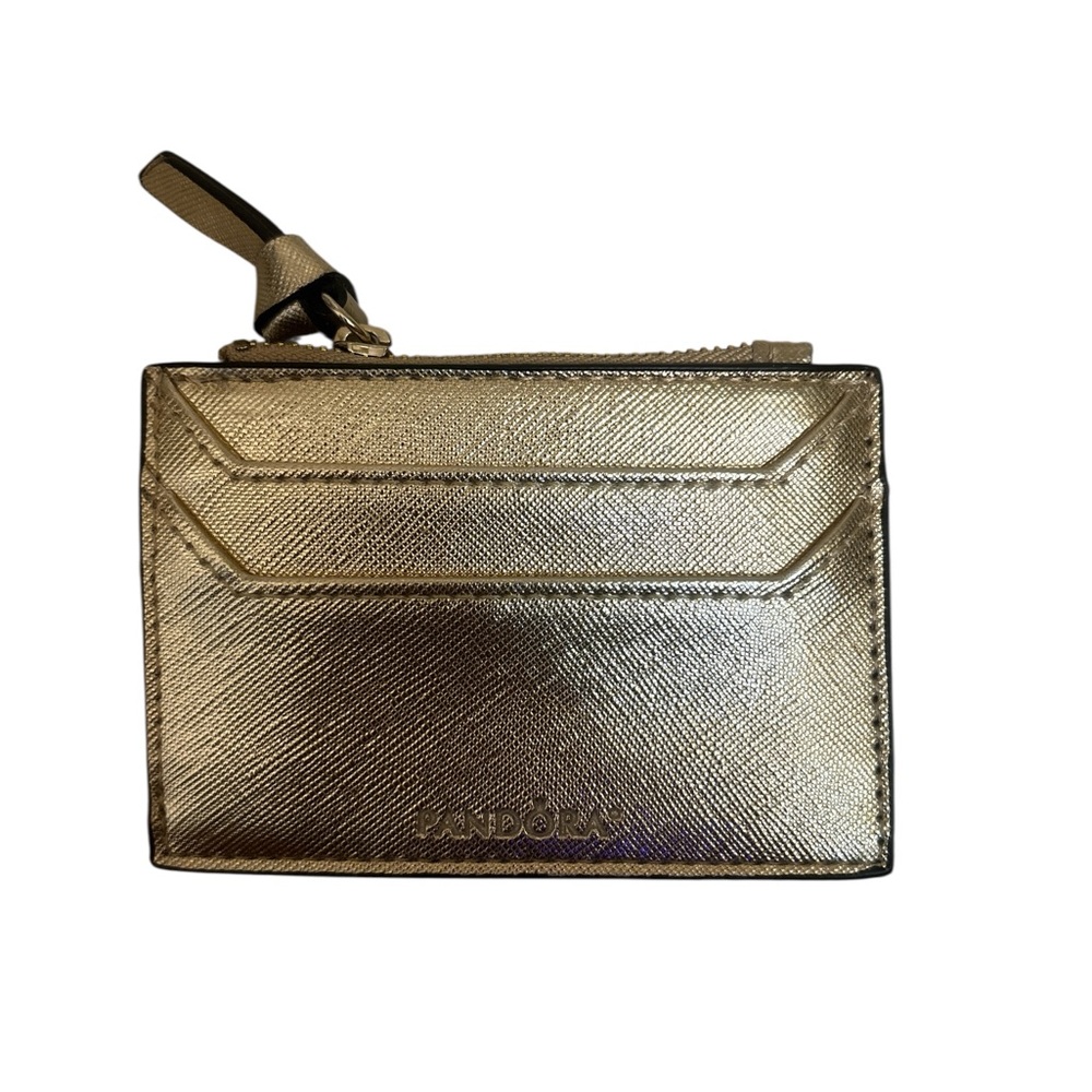 Pandora Limited Edition Metallic Gold Card Holder - Picture 4 of 4